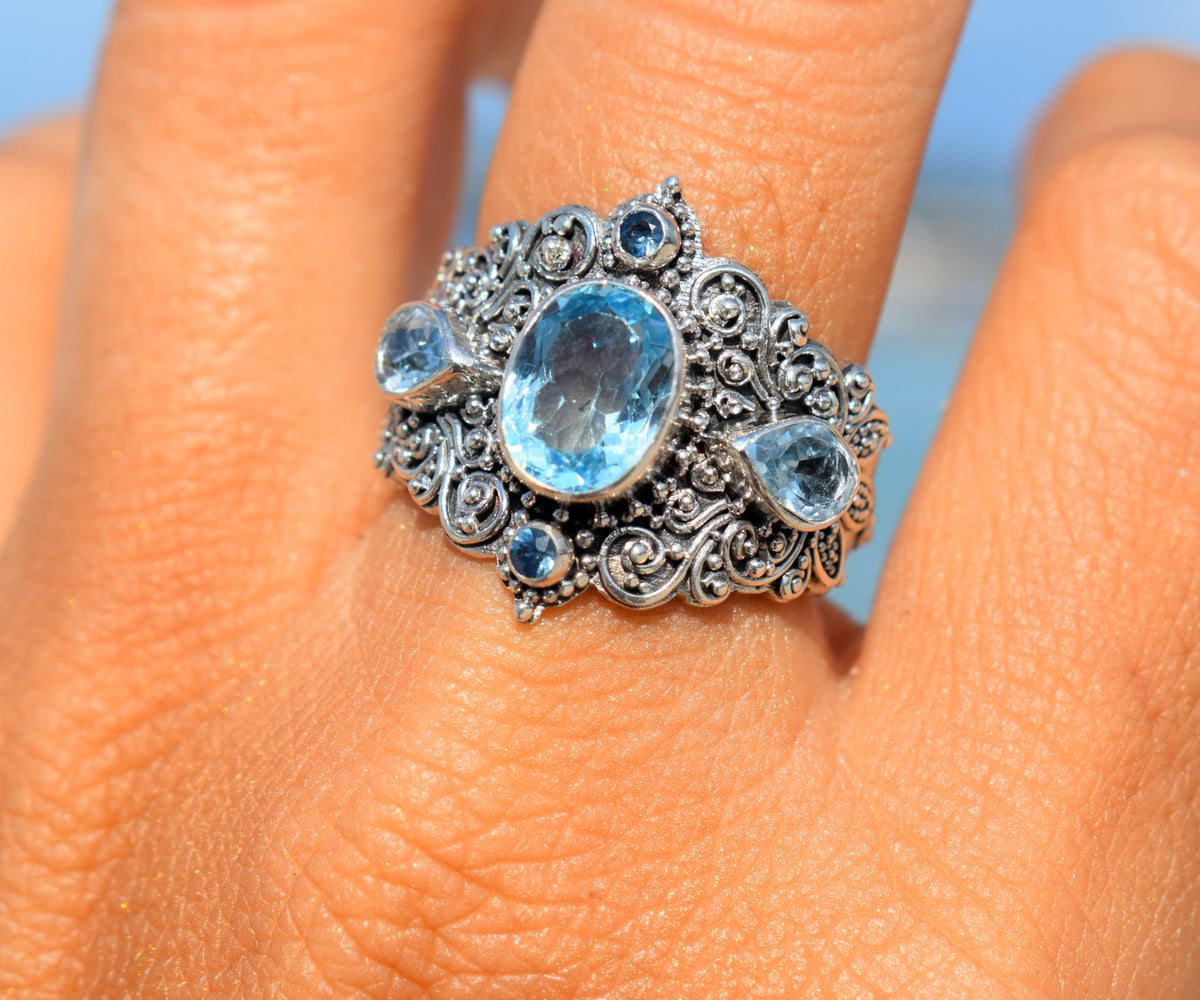 Anillo New Lotus Topacio