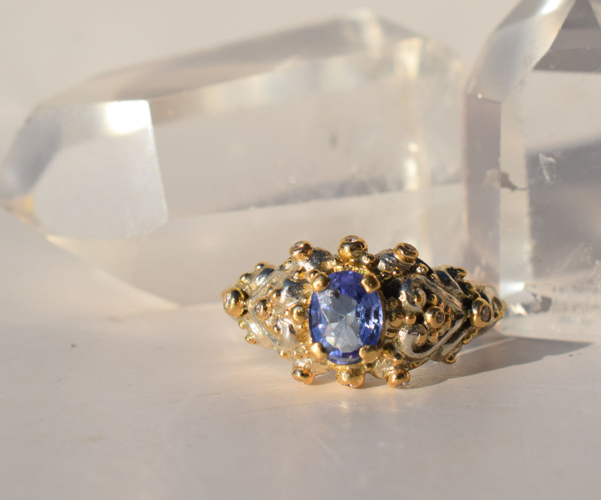 Anillo Elektra Tanzanita