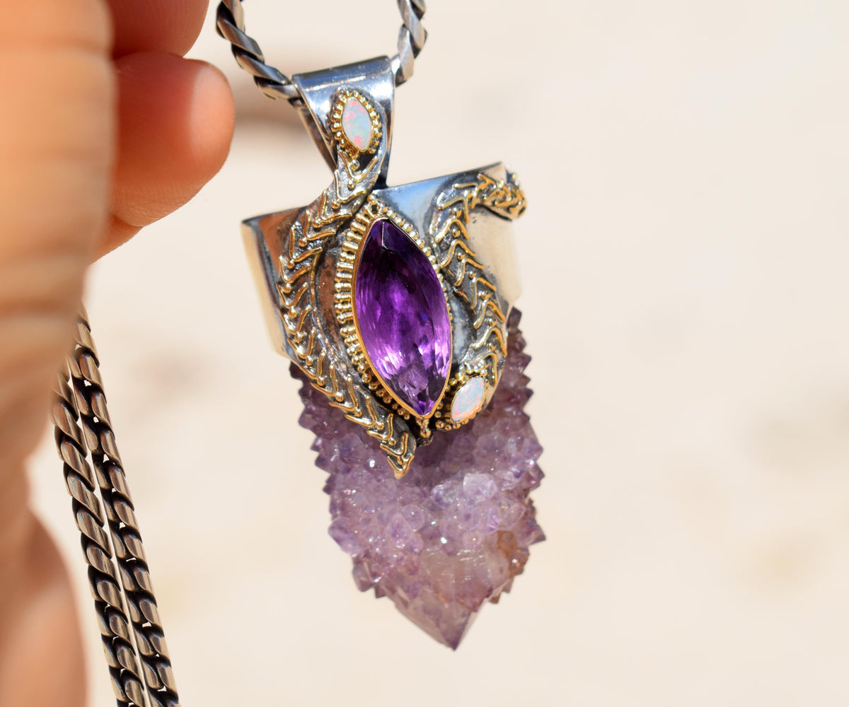 Amuleto kundalini Spirit Amatista