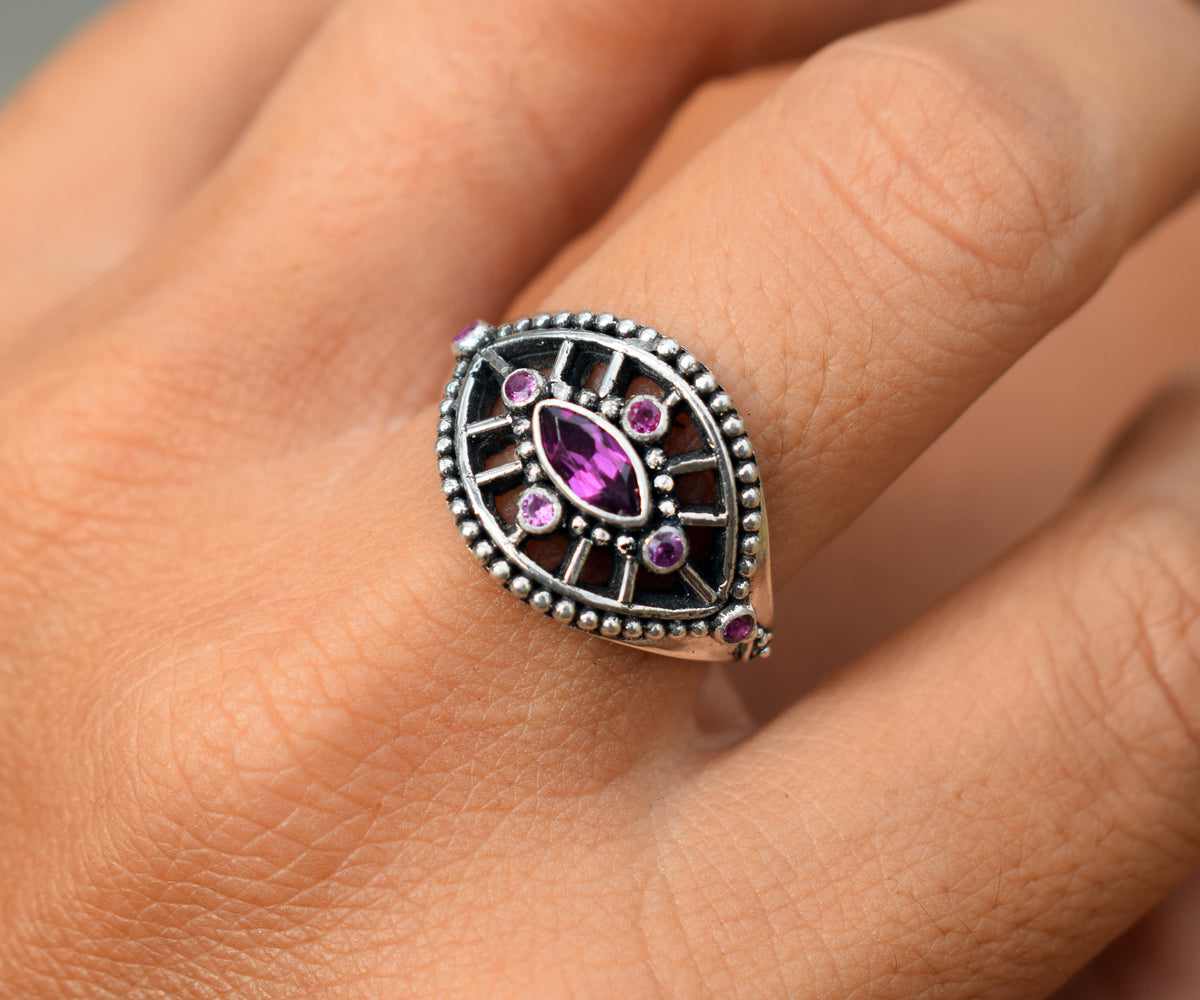 Anillo Tercer Ojo Rodolita