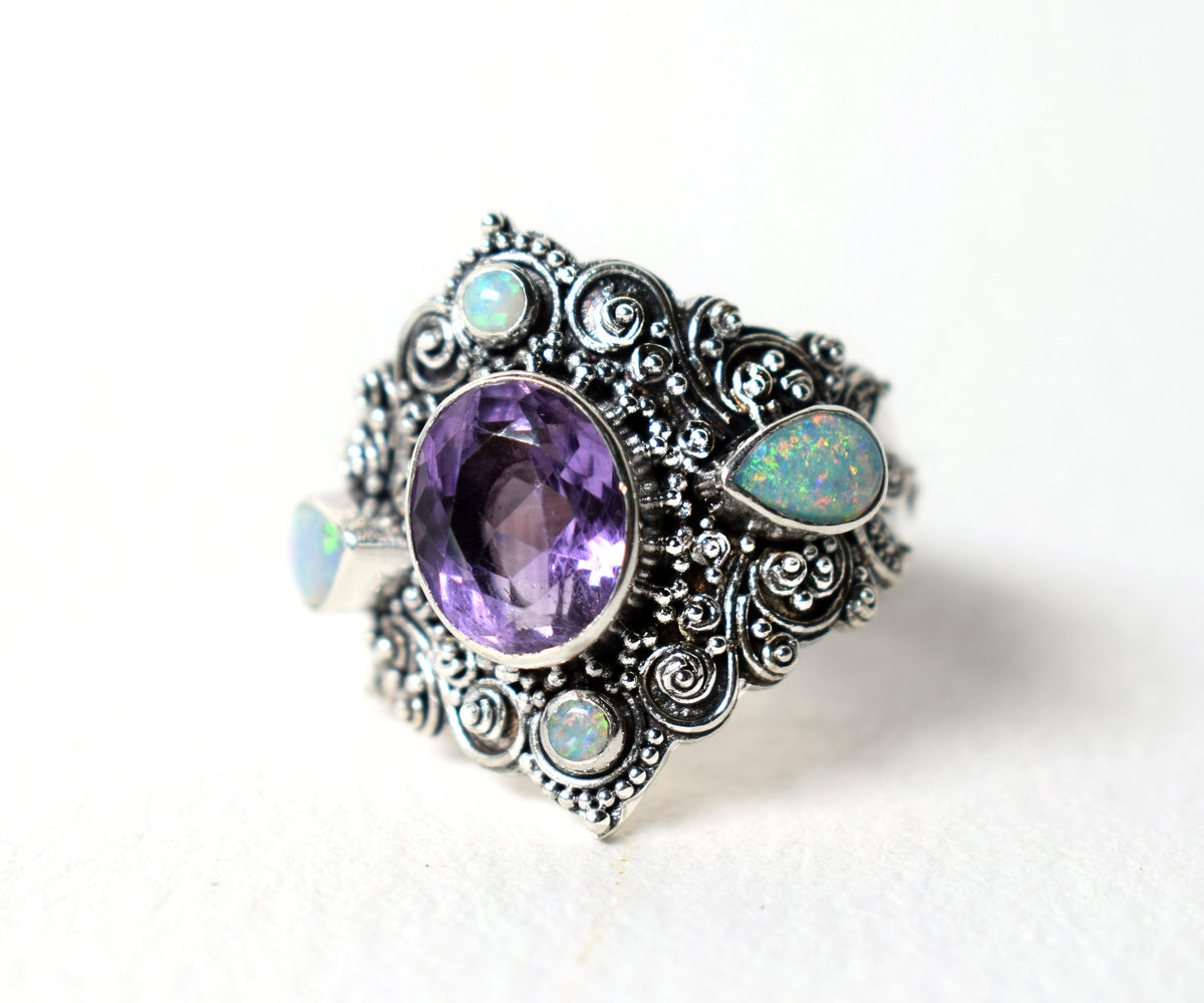 Anillo New Lotus Amatista