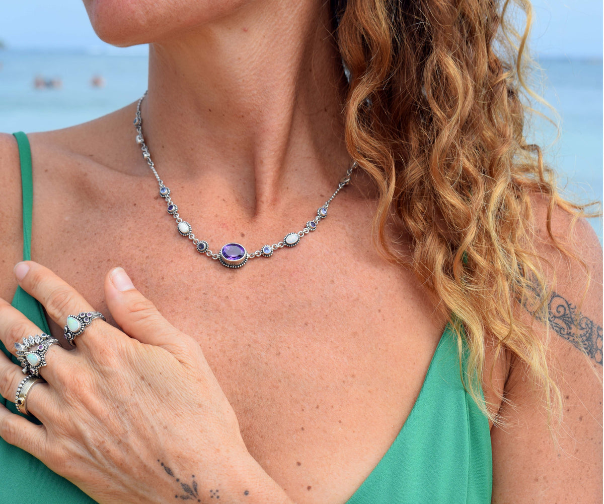 Collar Petra Amatista