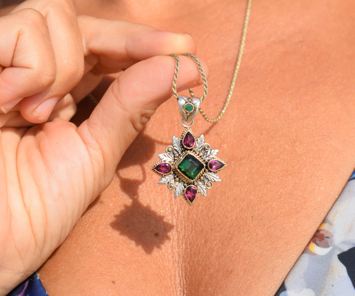 Colgante Pocahontas Turmalina