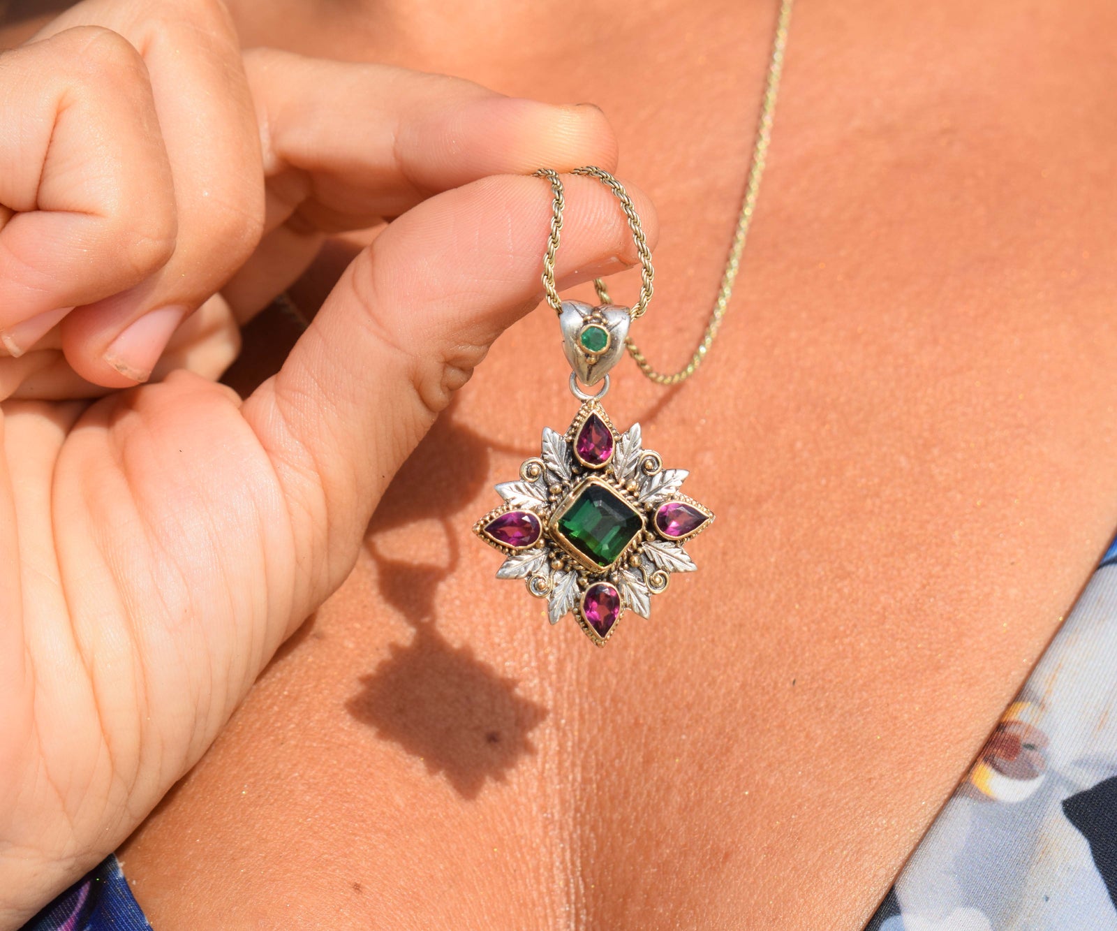 Colgante Pocahontas Turmalina