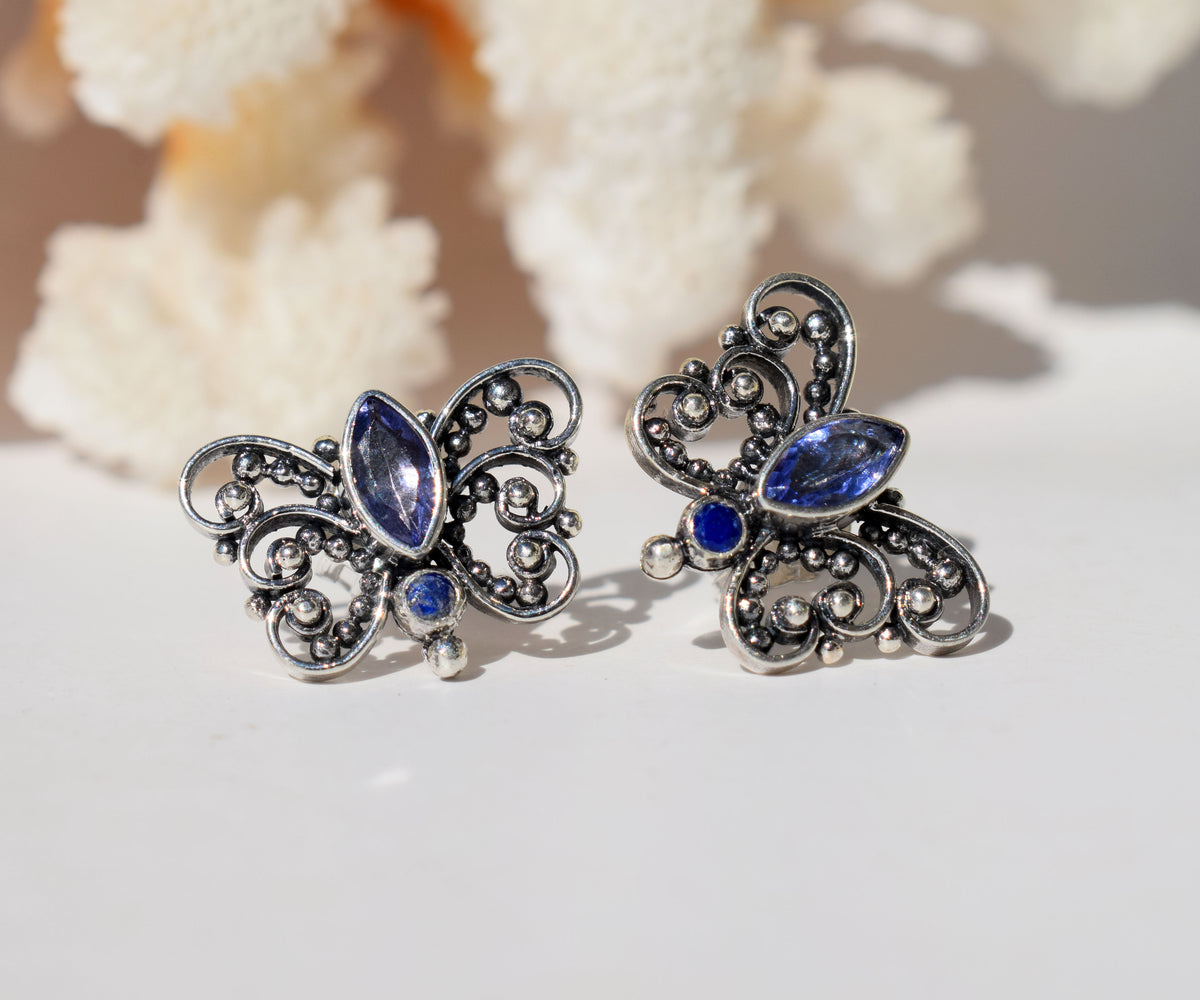 Aros Open Buterfly Piedra Luna