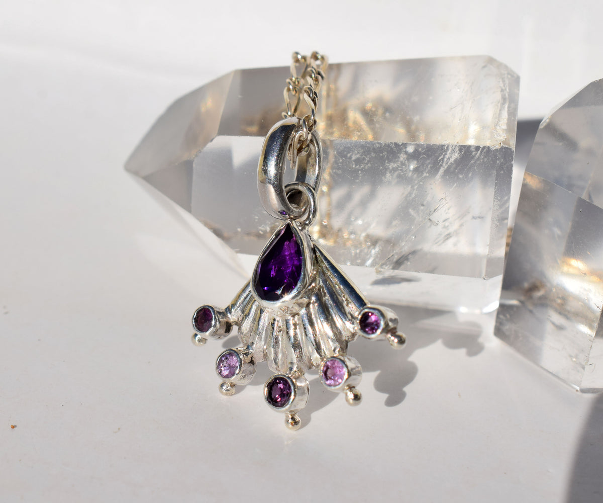 Colgante Shell Purple Pink