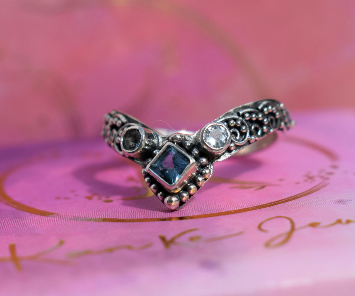 Anillo Fusion Princess Aguamarina