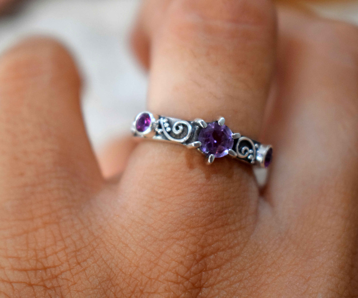 Anillo Sunshine Amatista