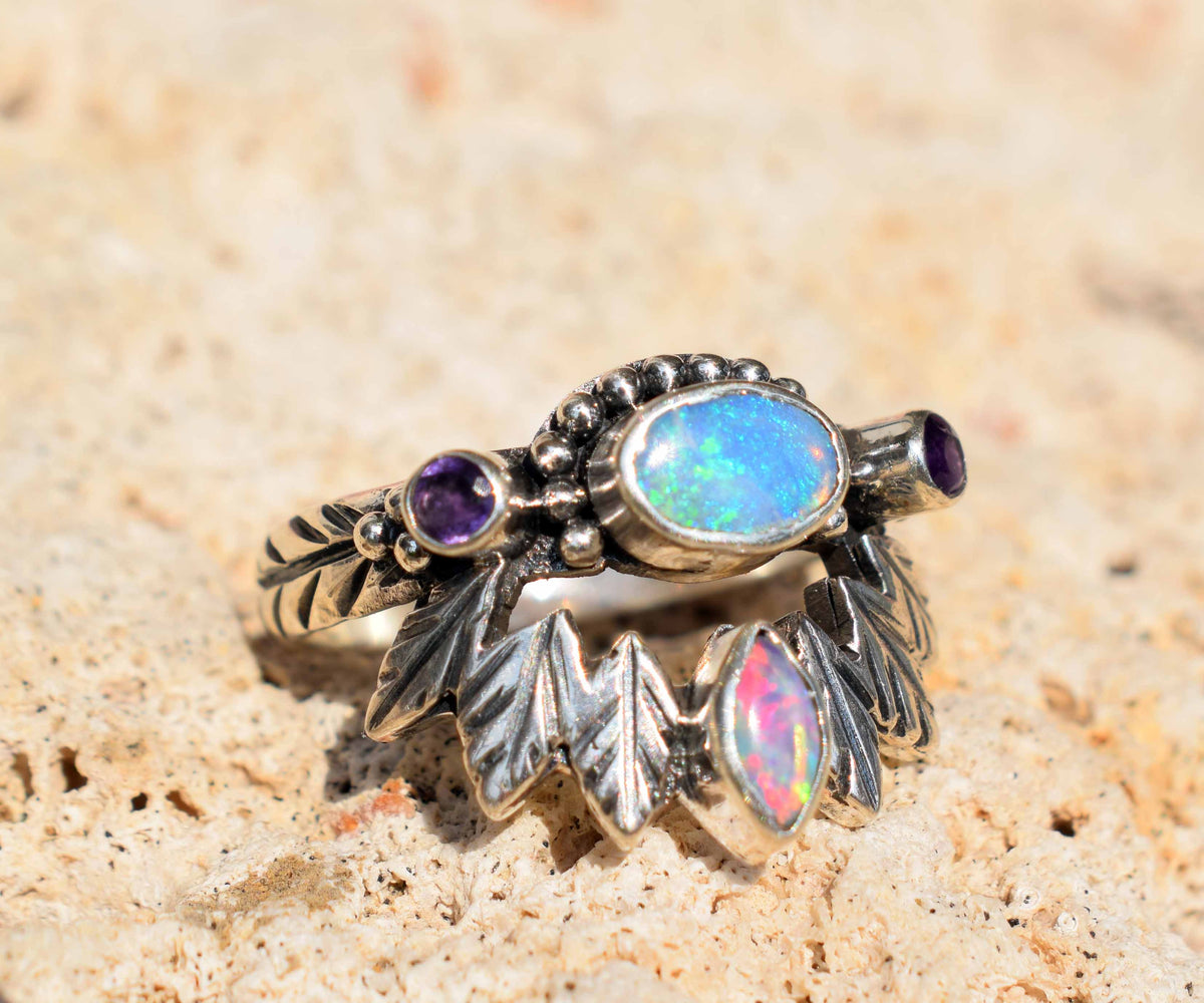 Anillo Pocahontas Opalo Violet