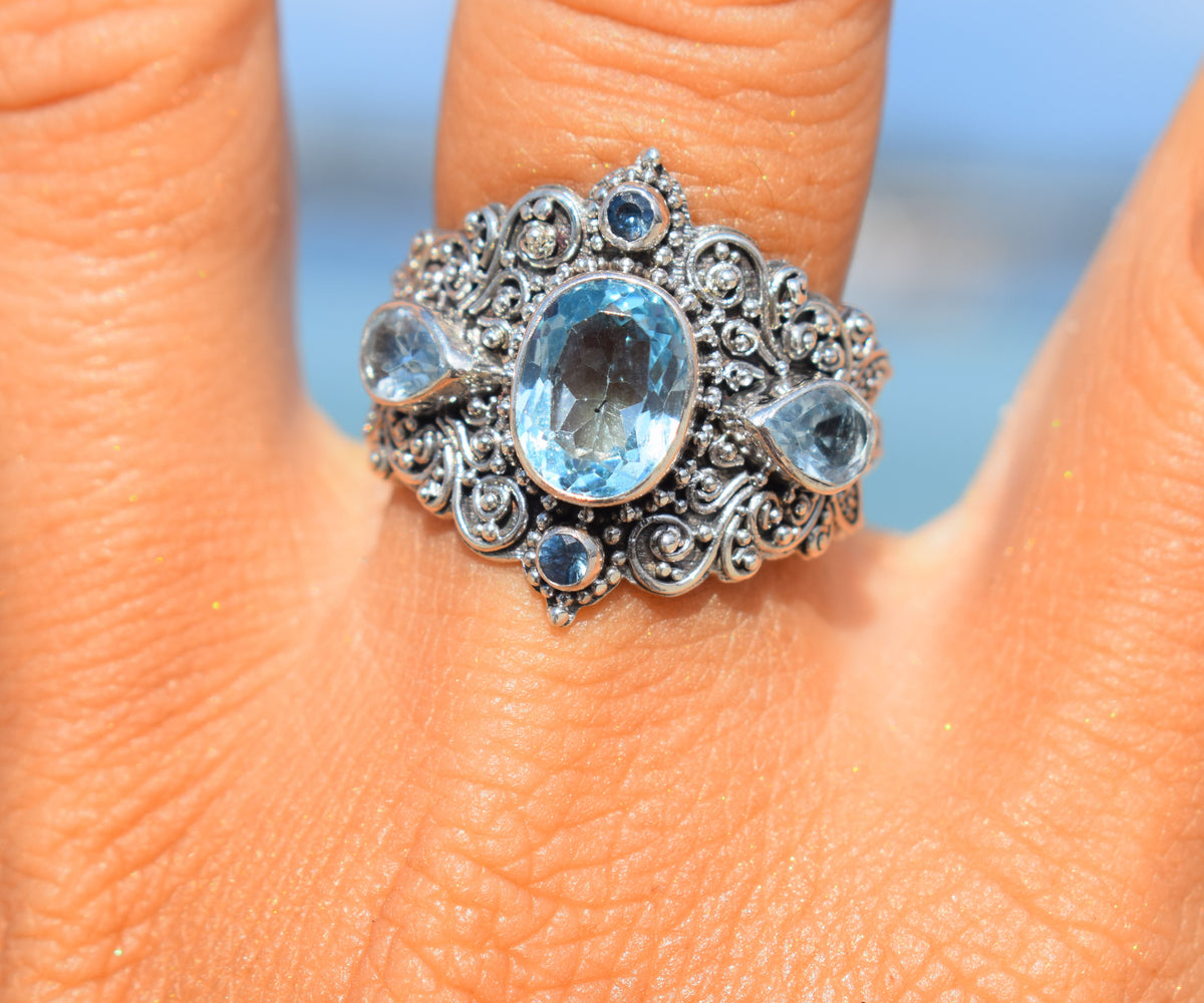 Anillo New Lotus Topacio