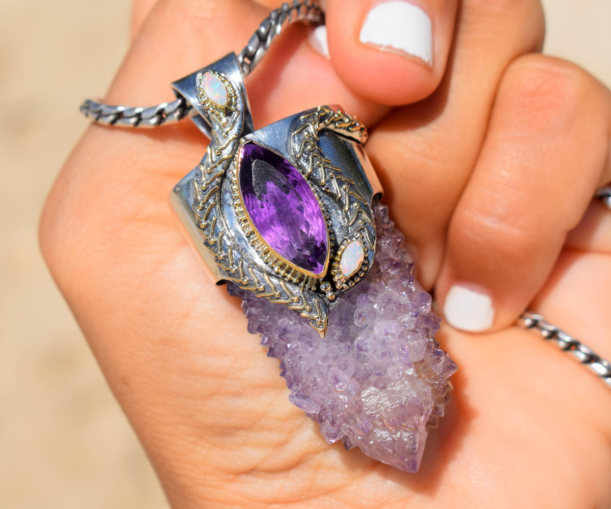 Amuleto kundalini Spirit Amatista