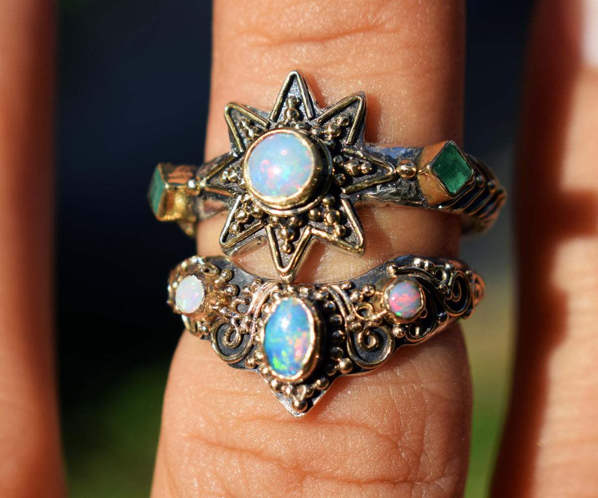 Anillo Cosmic Venus Opalo