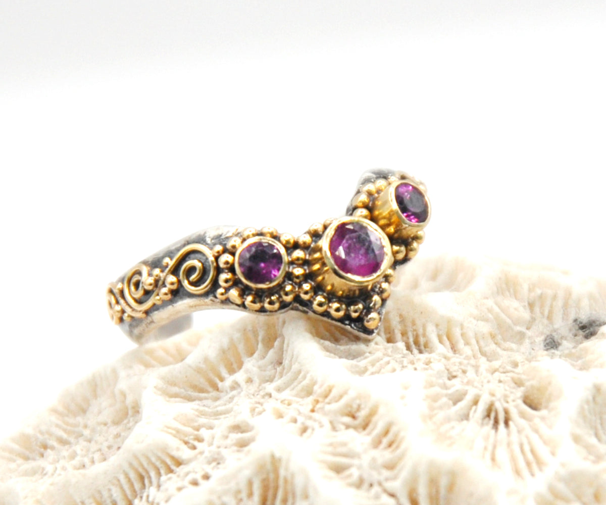 Anillo Pie Fusión Rubi