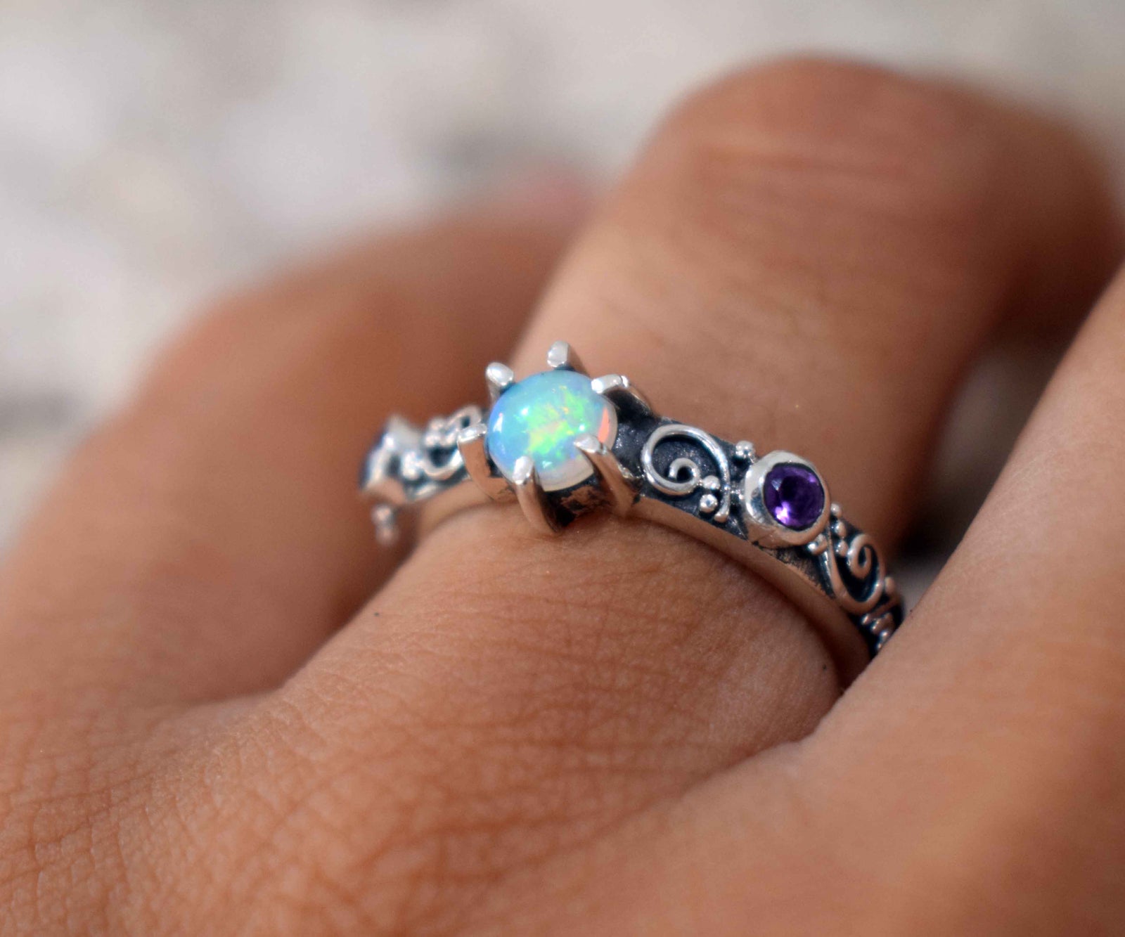 Anillo Sunshine Ópalo