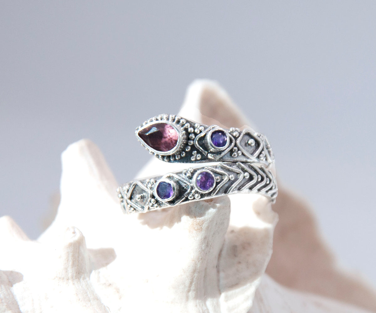 Anillo Kundalini Turmalina