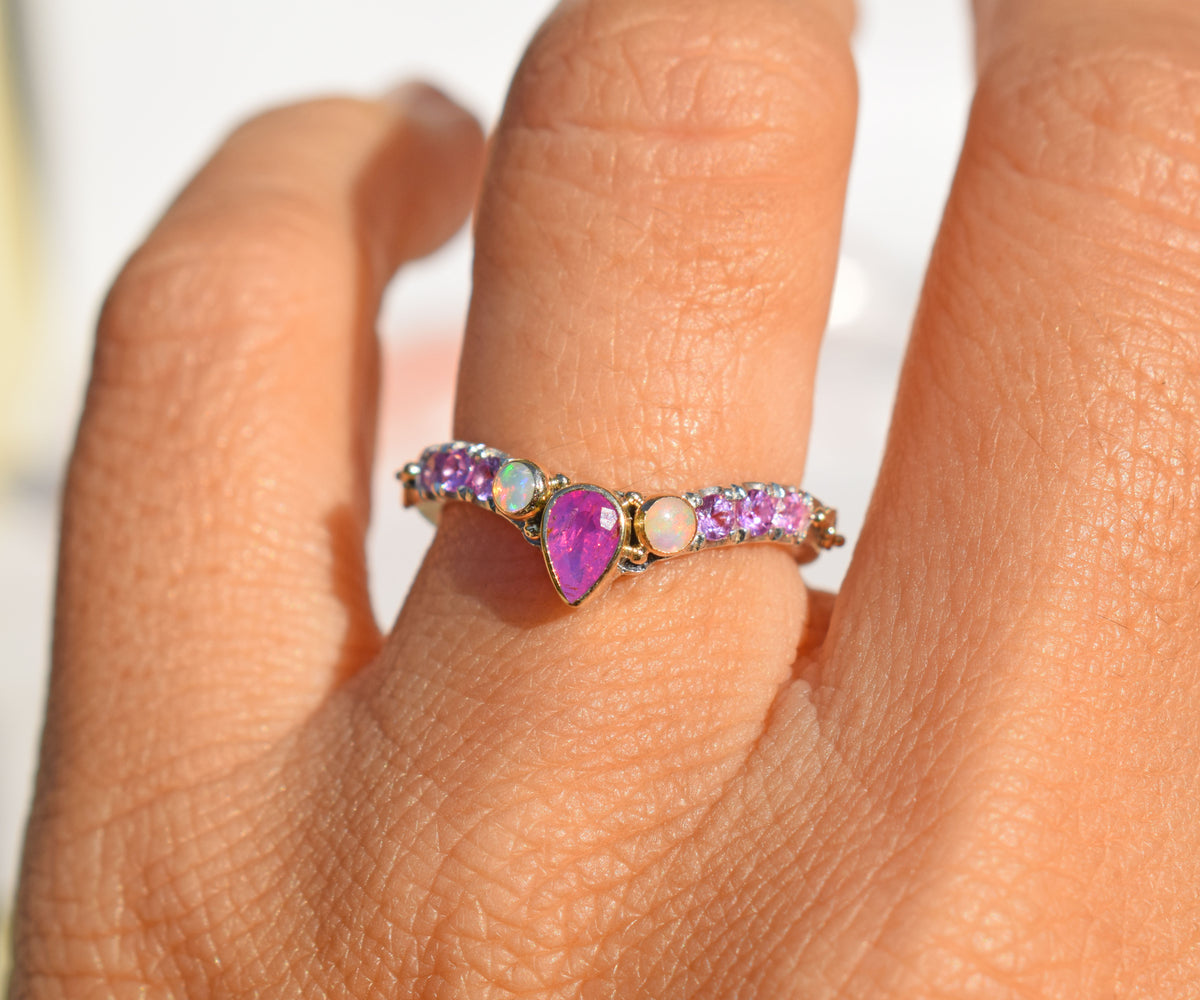 Anillo Eter Fusión Zafiro Pink