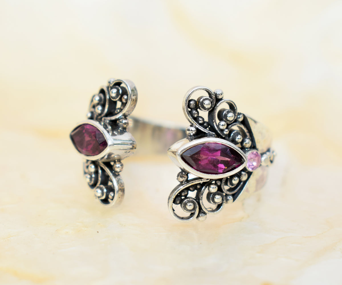 Anillo Butterfly Rodolita