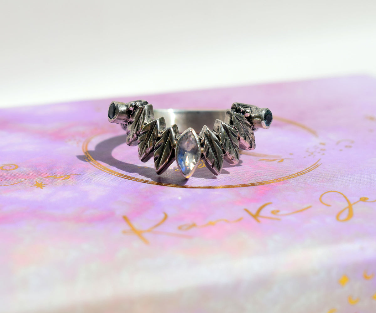 Anillo Pocahontas Fusión Piedra Luna