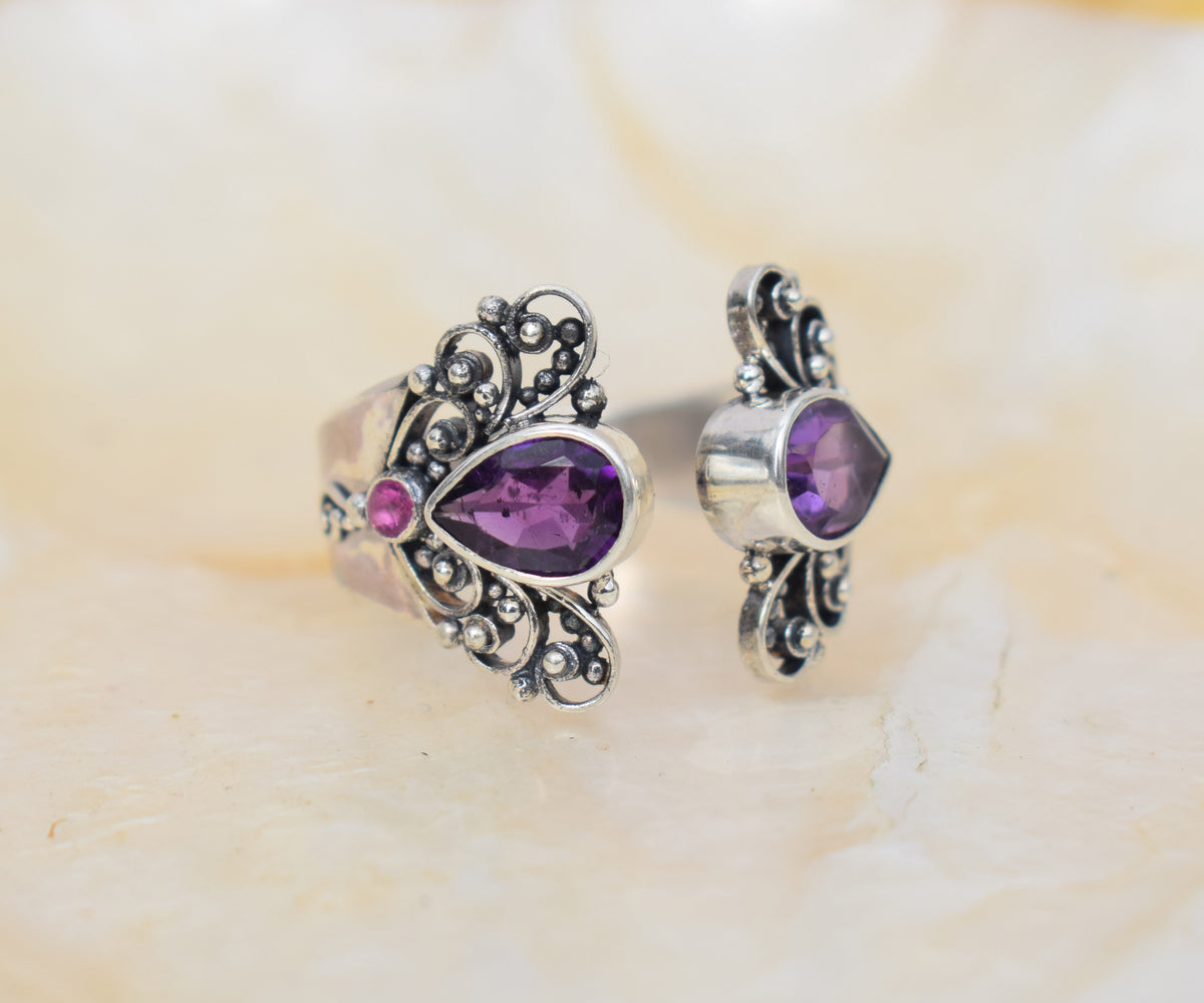 Anillo Butterfly Amatista