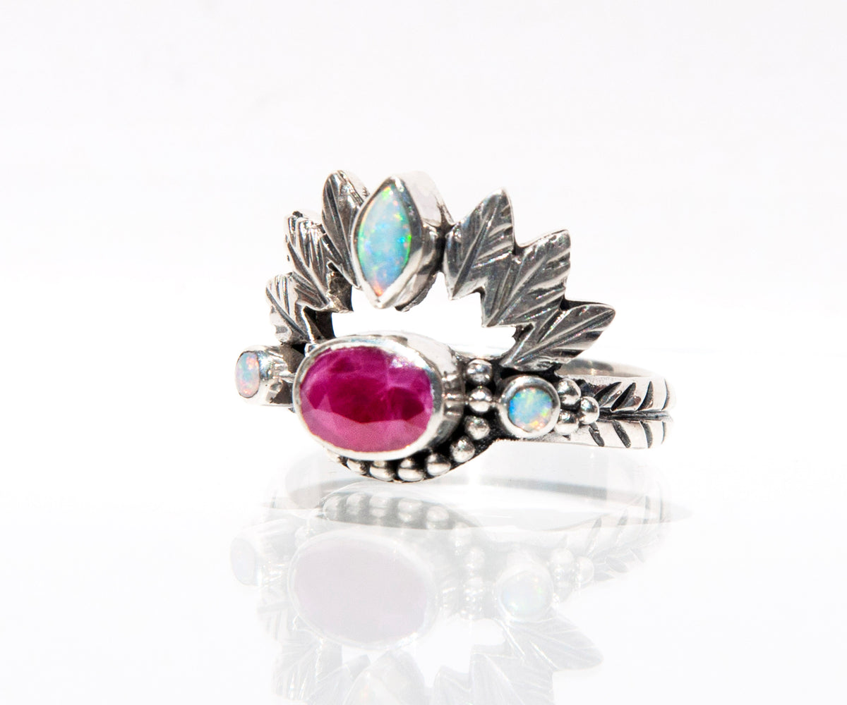 Anillo Pocahontas Rubi