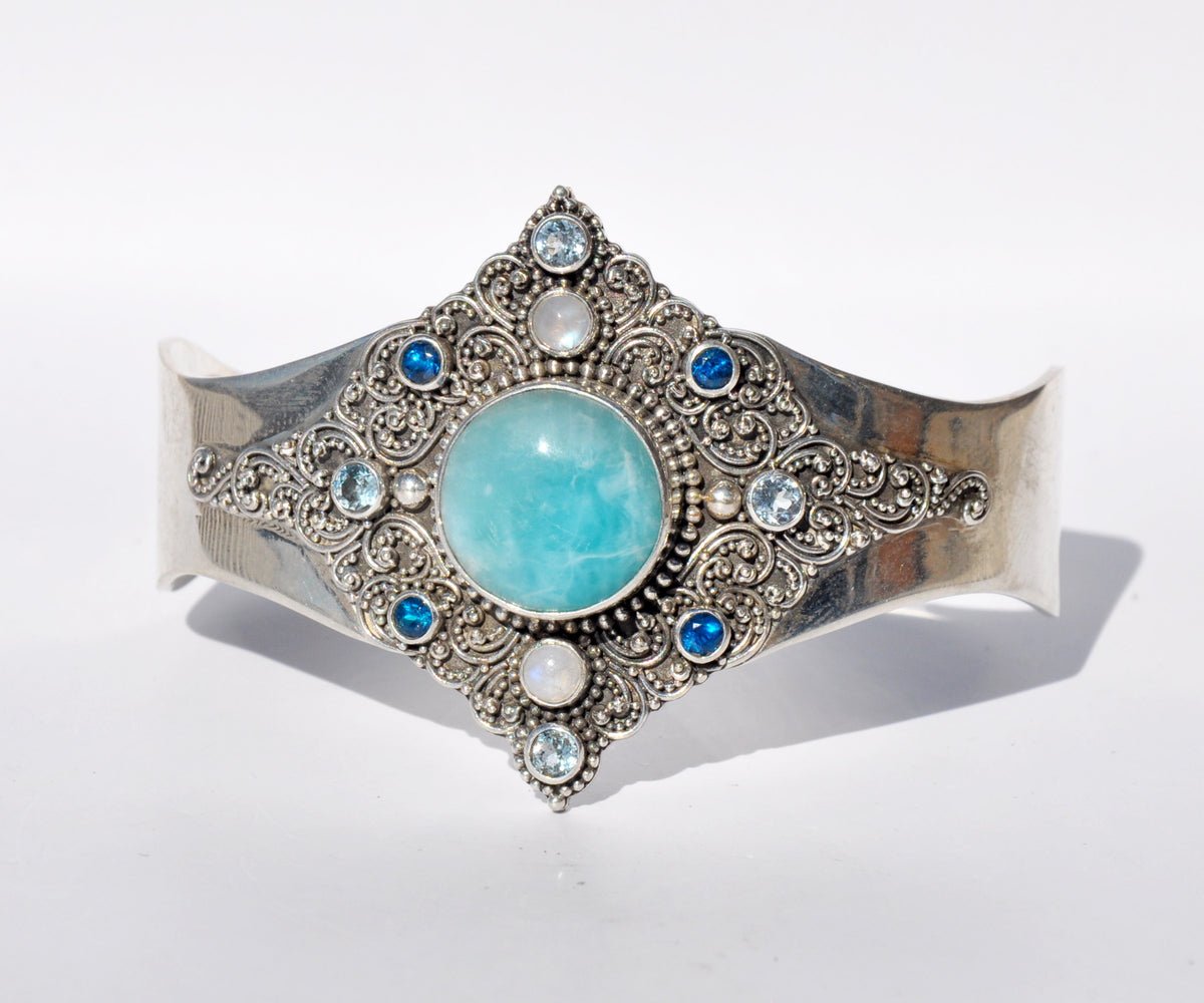 Brazalete Aura Caribe Larimar