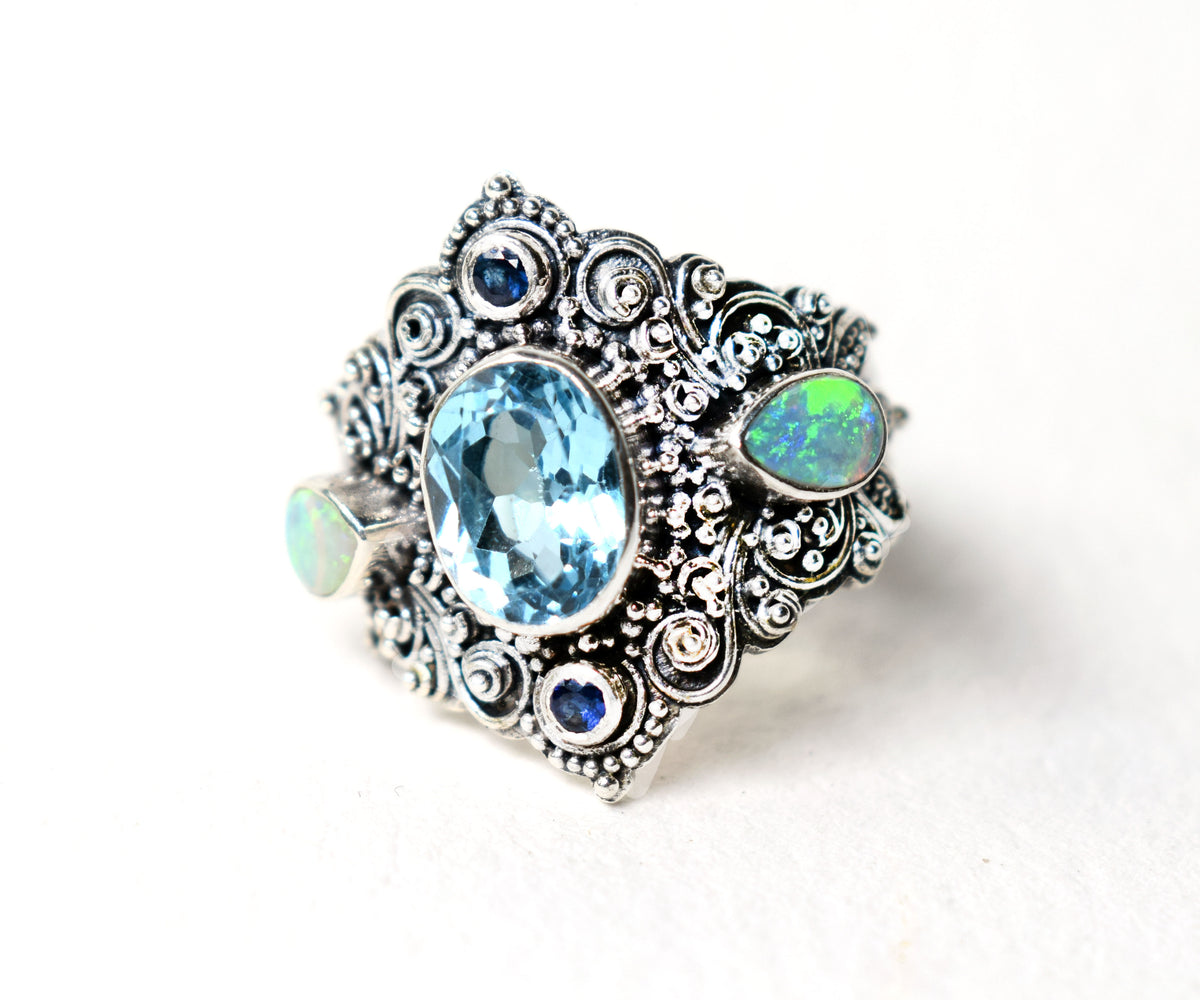 Anillo New Lotus Topacio