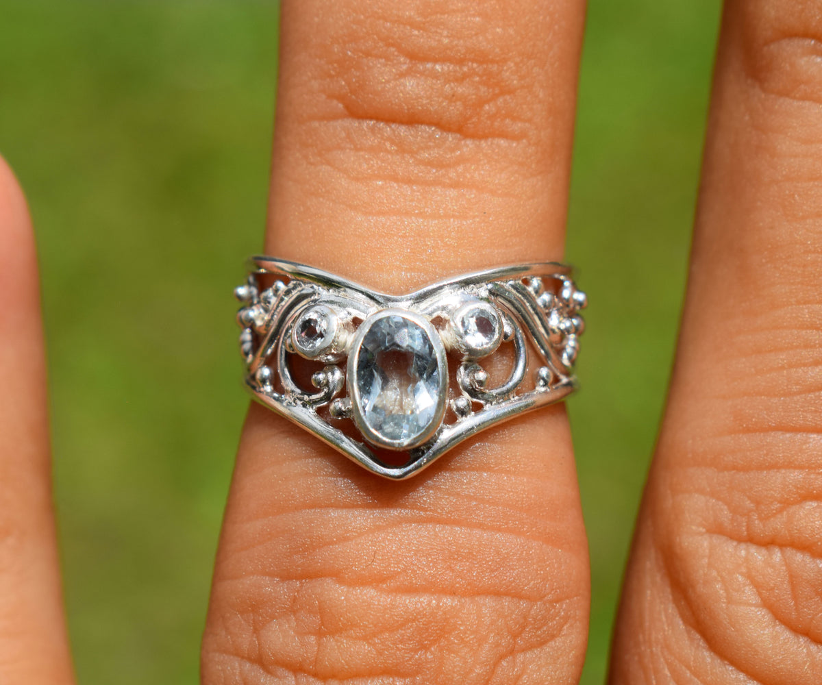 Anillo Calisto Aguamarina