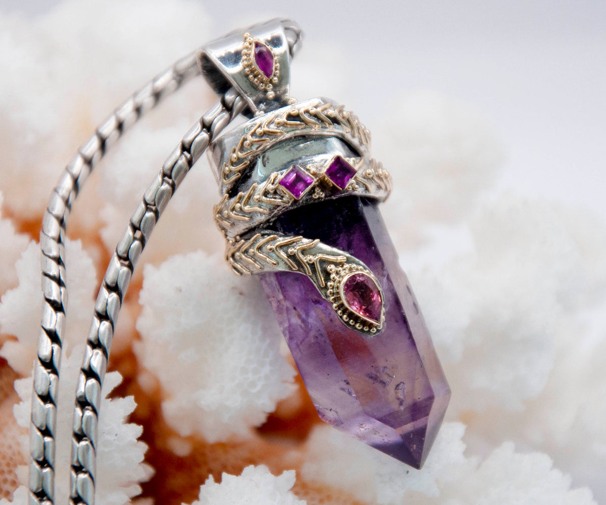 Amuleto kundalini Pink &amp; Purple