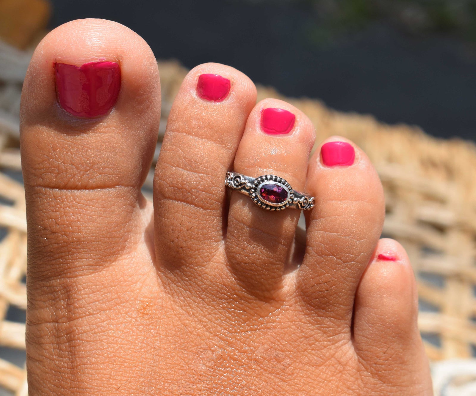 Anillo Pie Dreams Rodolita