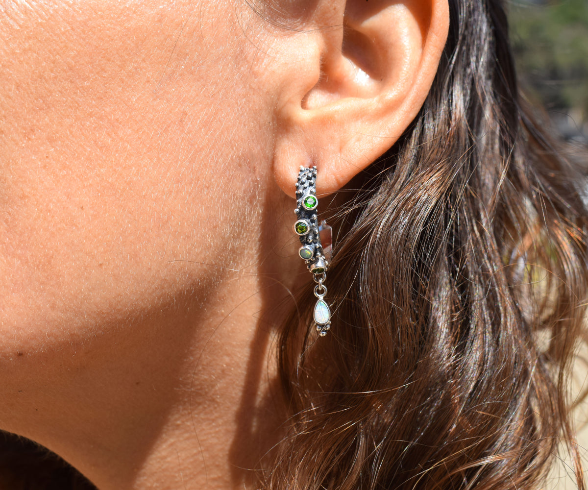 Argollas Burbujas Ópalo