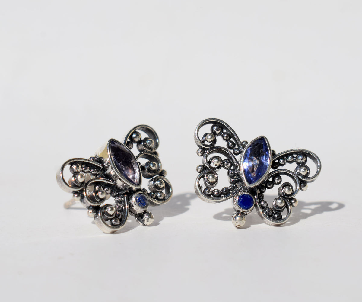 Aros Open Buterfly Piedra Luna