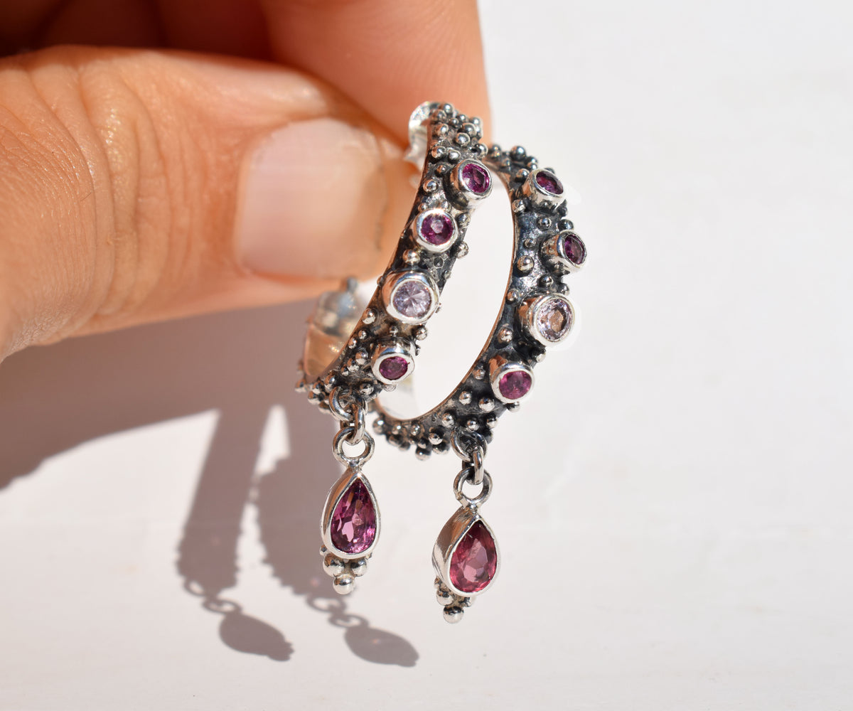 Argollas Burbujas Pink