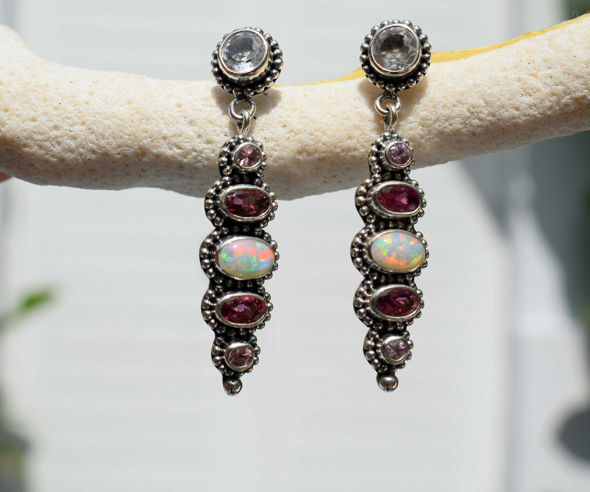 Aros Petra Ópalos Turmalinas