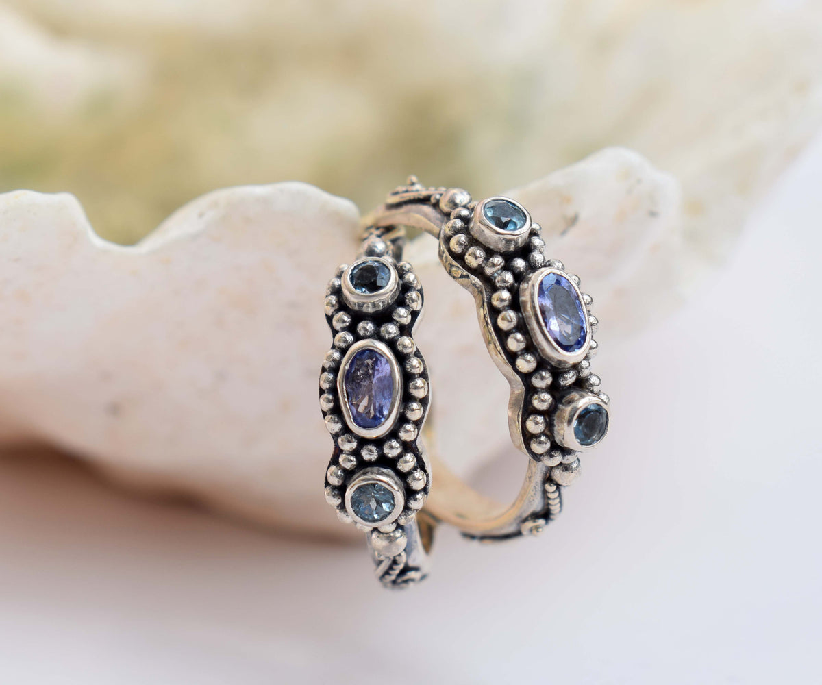 Argollas Roma Tanzanitas