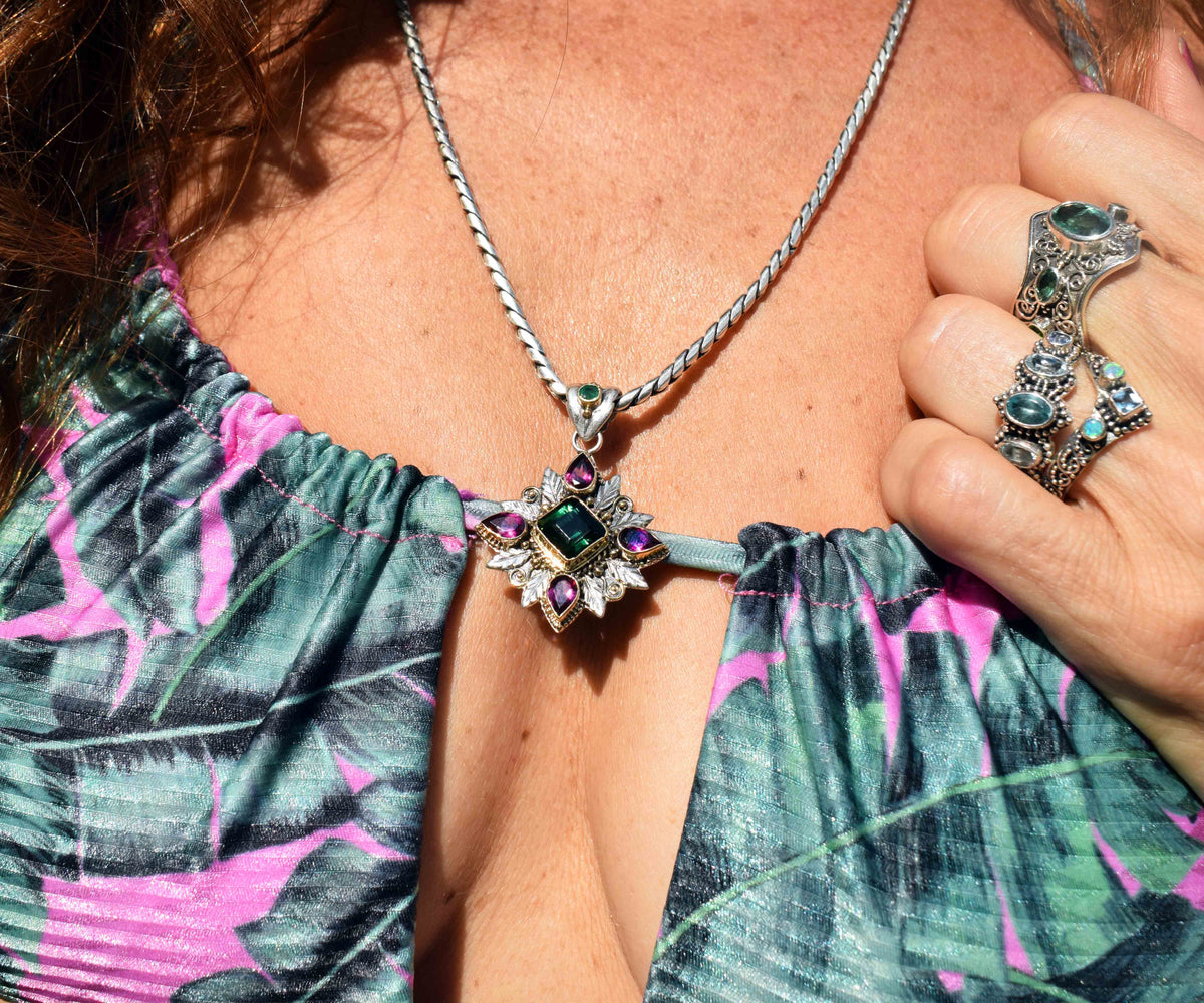 Colgante Pocahontas Turmalina