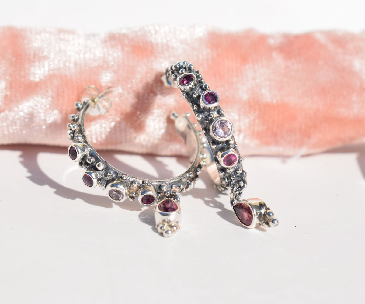 Argollas Burbujas Pink