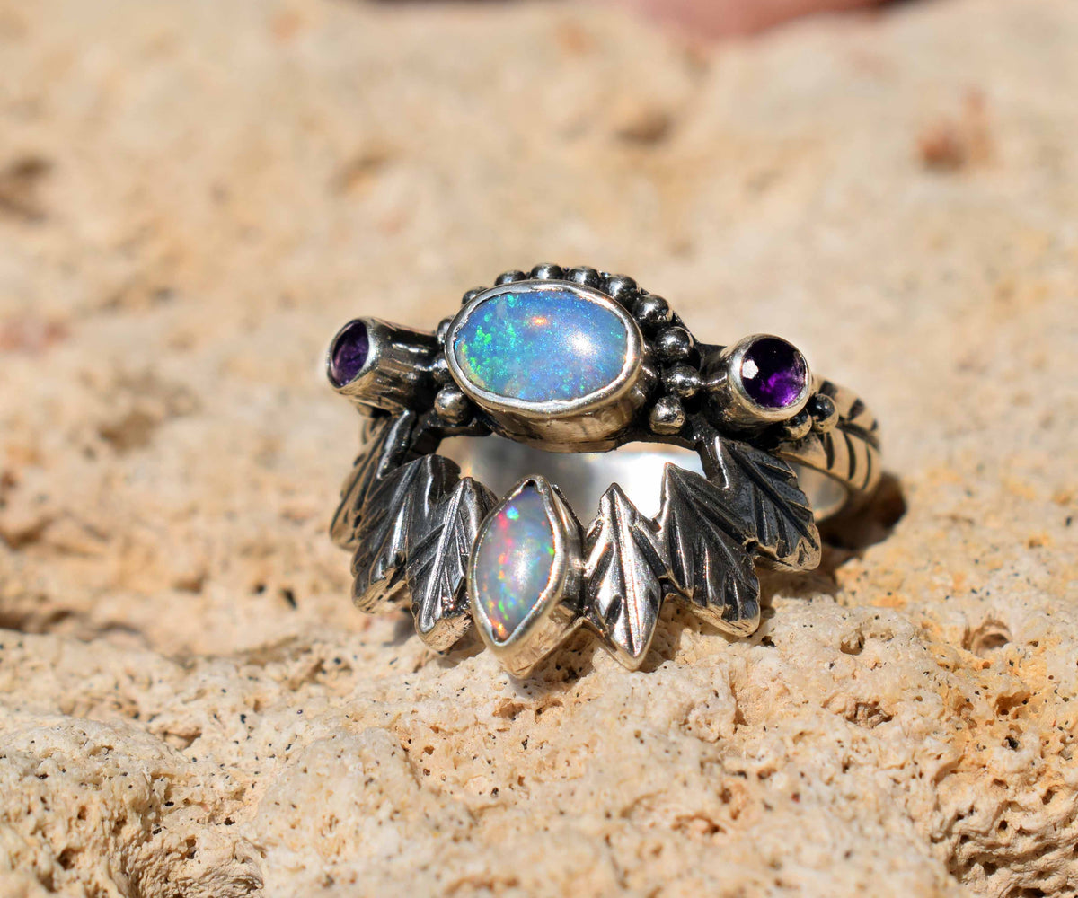 Anillo Pocahontas Opalo Violet