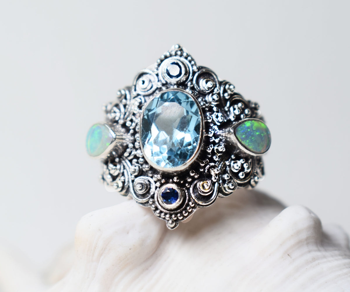 Anillo New Lotus Topacio