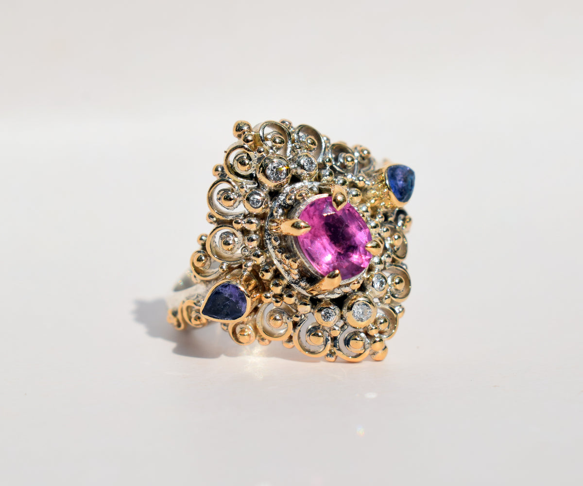 Anillo Eternity Turmalina