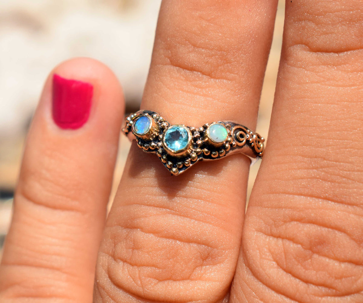 Anillo Pie Fusión Apatita