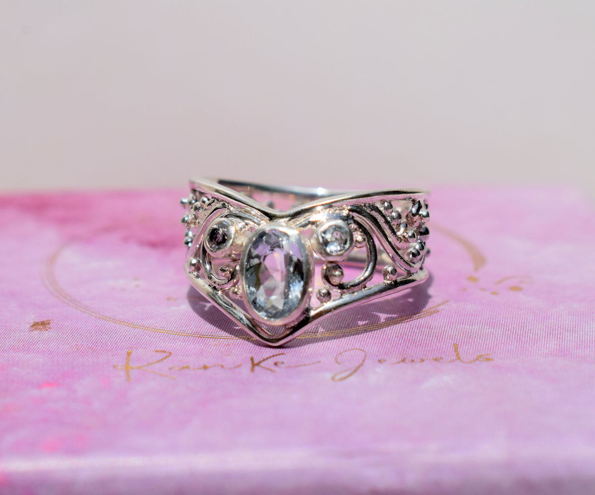 Anillo Calisto Aguamarina