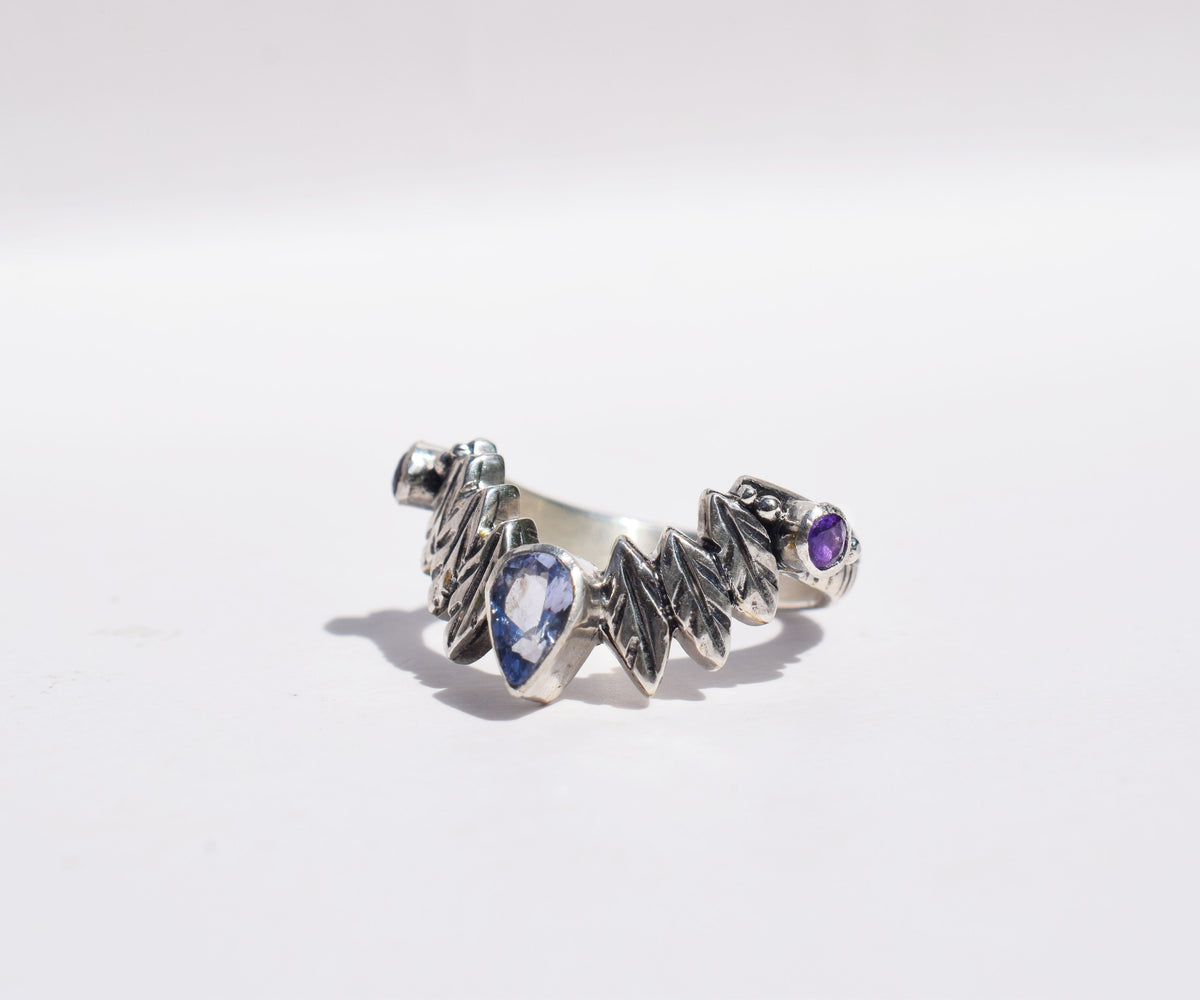 Anillo Pocahontas Fusión Tanzanita