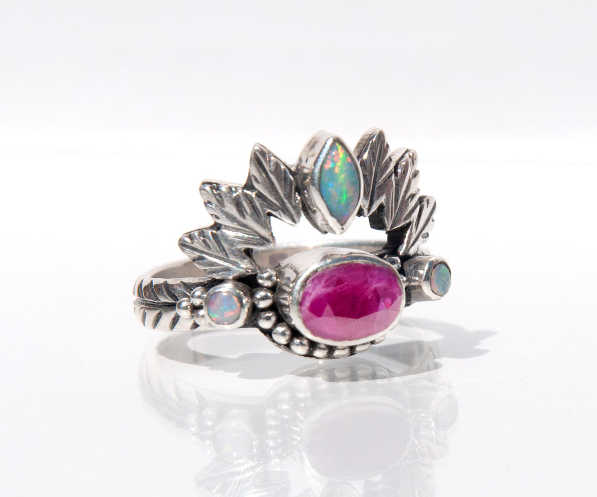 Anillo Pocahontas Rubi