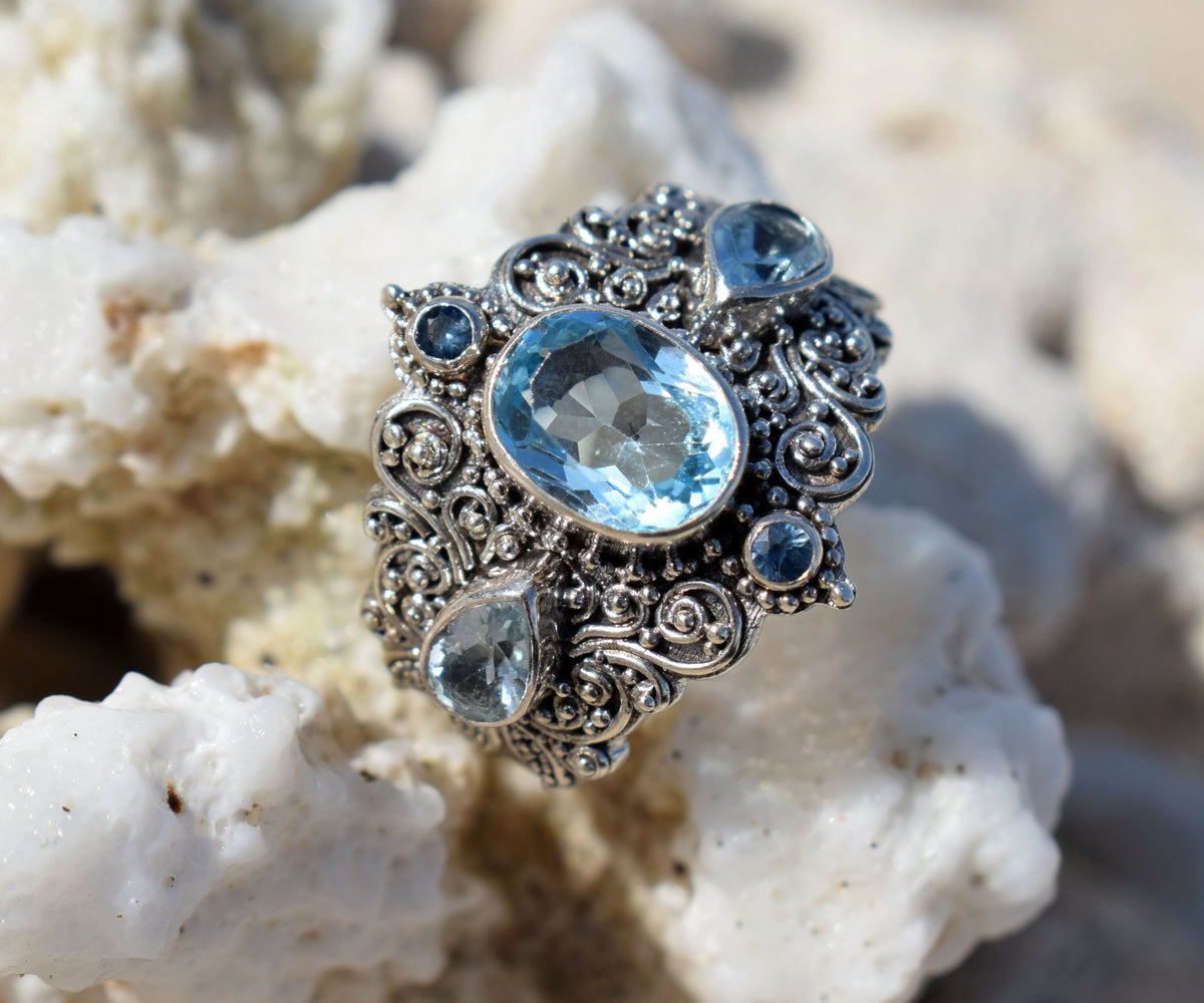 Anillo New Lotus Topacio