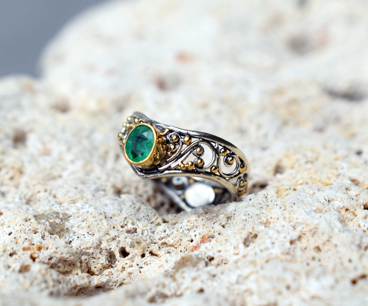 Anillo Calisto Esmeralda