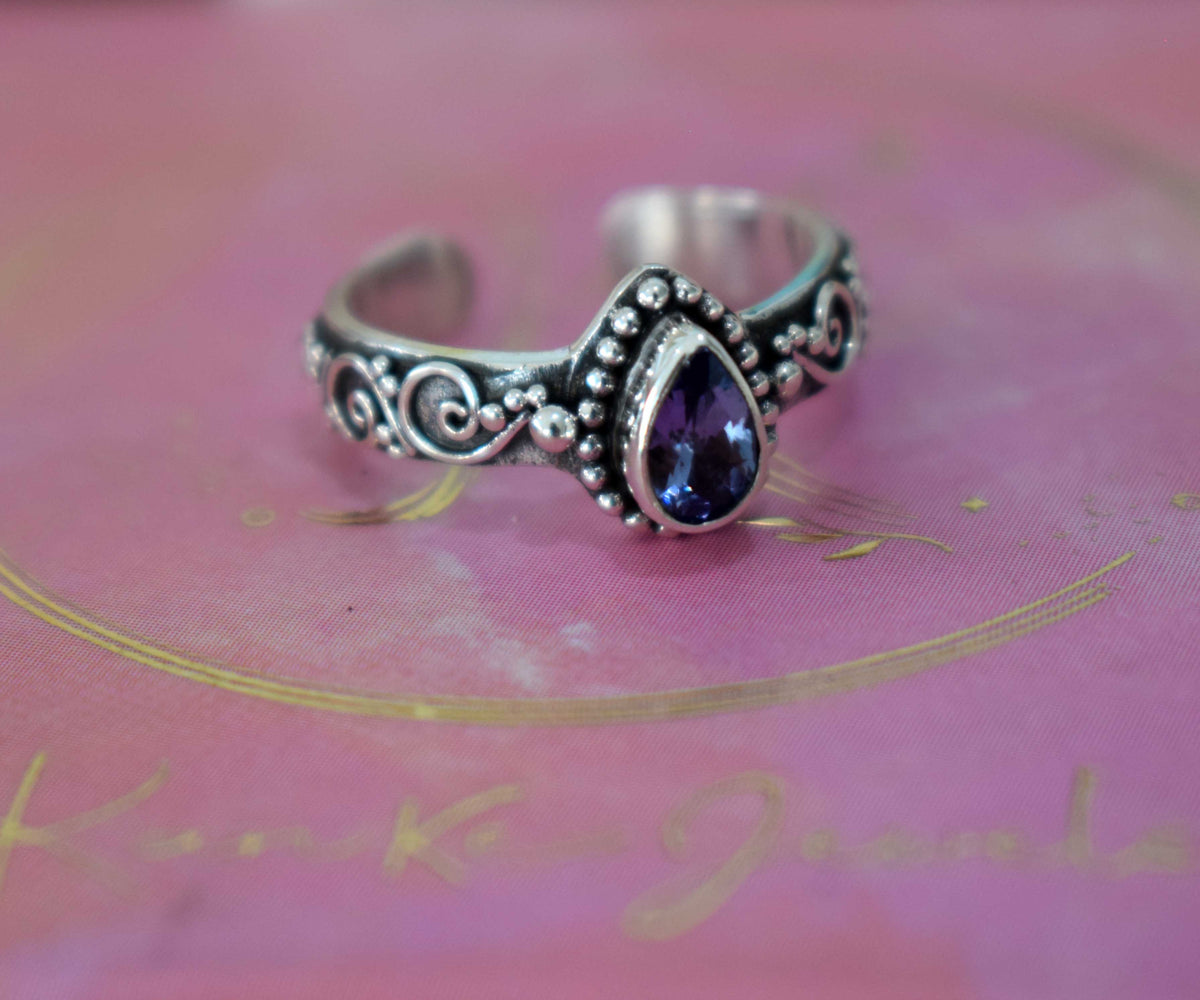 Anillo Pie Dreams Tanzanita gota