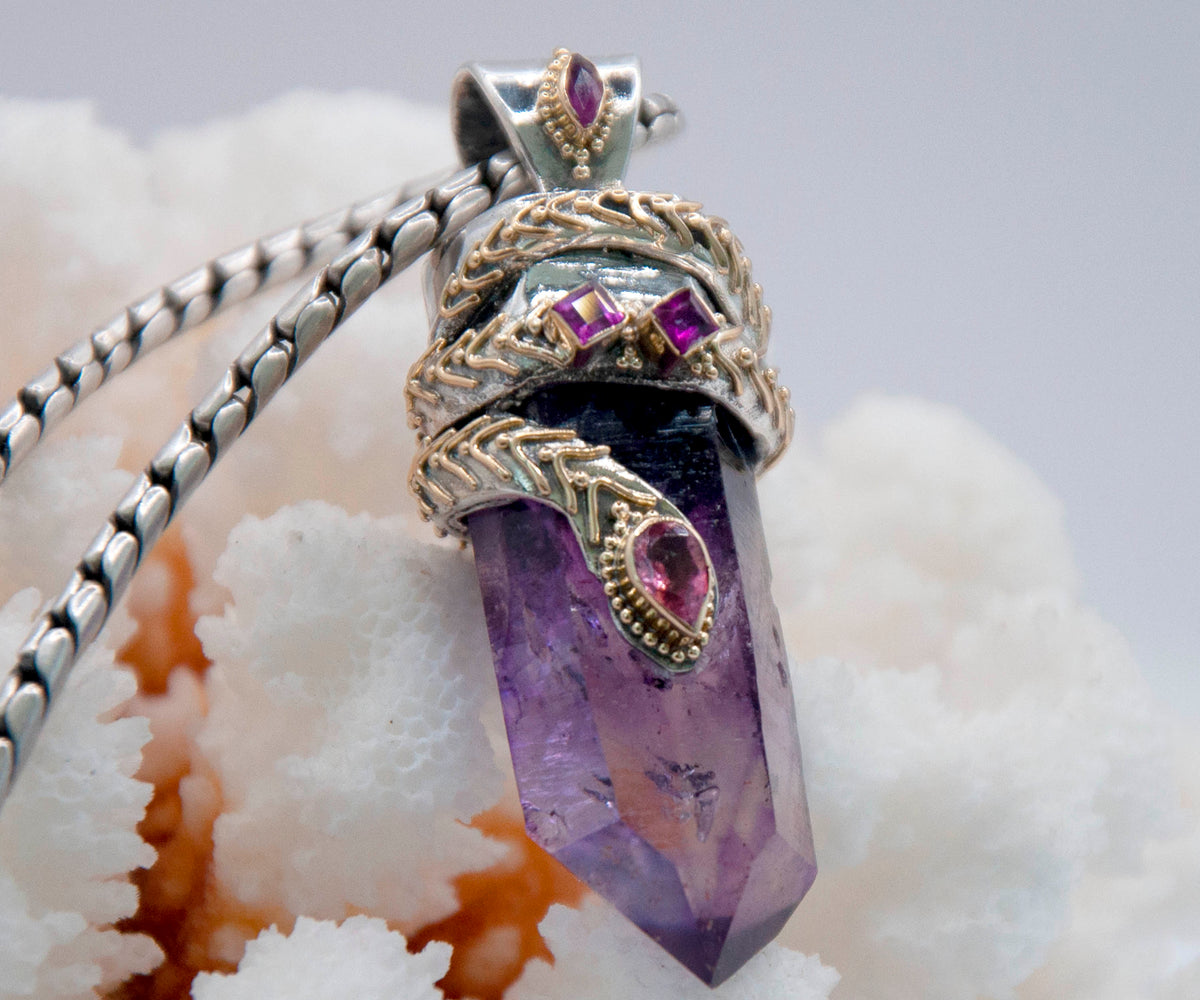 Amuleto kundalini Pink &amp; Purple