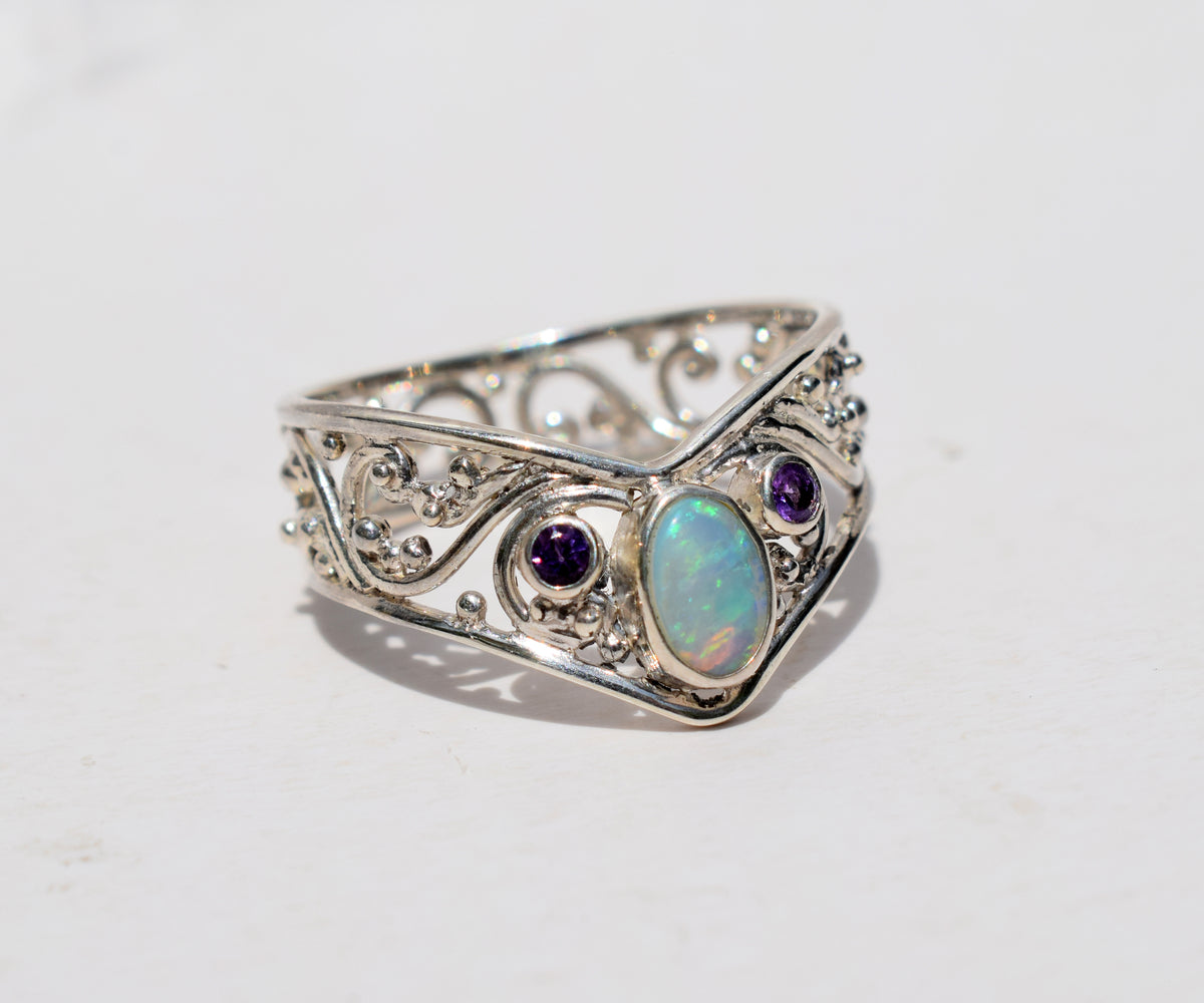 Anillo Calisto Ópalo