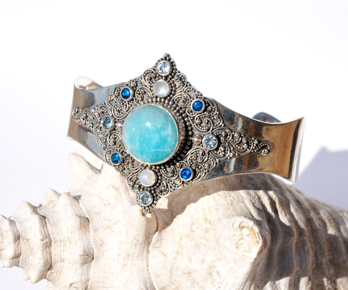Brazalete Aura Caribe Larimar