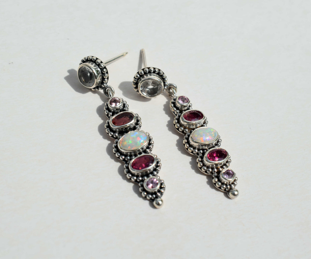 Aros Petra Ópalos Turmalinas